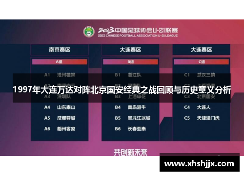 1997年大连万达对阵北京国安经典之战回顾与历史意义分析